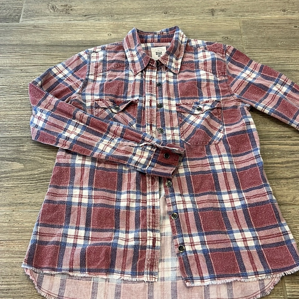 Billabong flannel shirt, small